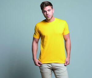 JHK JK155 - Camiseta masculina gola média alta Amarelo
