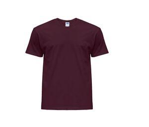 JHK JK155 - Camiseta masculina gola média alta Burgundy