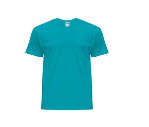 JHK JK155 - Camiseta masculina gola média alta Turquesa
