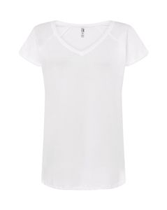 JHK JK411 - Camiseta estilo urbano corte V White
