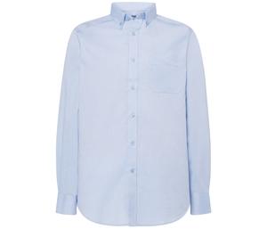 JHK JK600 - Camisa social homem Oxford Azul céu