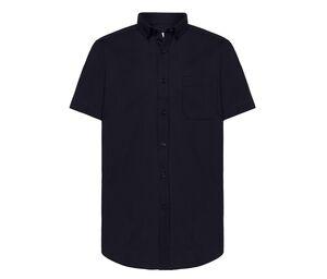 JHK JK611 - Camisa social homem de manga curta Poplin