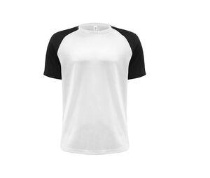 JHK JK905 - Camiseta de beisebol Branco / Preto