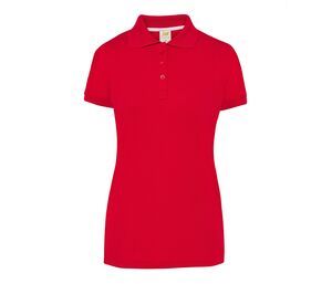 JHK JK921 - Camiseta Polo Mulher JHK Vermelho