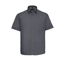 Russell Collection JZ917 - Camisa De Homem De Manga Curta - Classic Twill Zinco