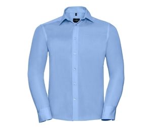 Russell Collection JZ958 - Camisa De Homem - Manga Comprida - Tailored Ultimate Non Iron Bright Sky