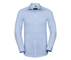 Russell Collection JZ960 - Camisa De Homem Lycra®Stretch Bright Sky