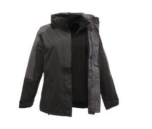 Regatta RGA132 - Parka 3 em 1 feminino Black / Seal Grey