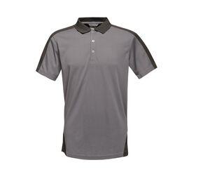 Regatta RGS174 - Camisa polo contraste Coolweave Seal Grey / Black