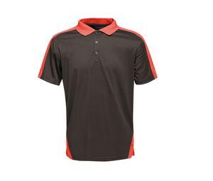 Regatta RGS174 - Camisa polo contraste Coolweave Black / Classic Red