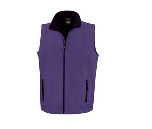 Result RS232 - Printable Soft-Shell Bodywarmer De Homem Purple/ Black