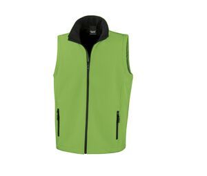 Result RS232 - Printable Soft-Shell Bodywarmer De Homem Vivid Green/ Black