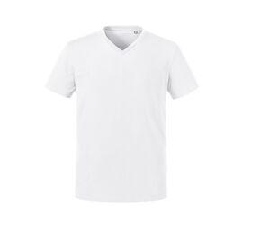 Russell RU103M - Camiseta de decote em V masculina White