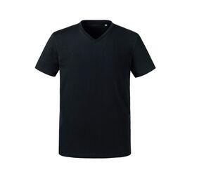 Russell RU103M - Camiseta de decote em V masculina Black