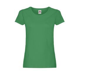 Fruit of the Loom SC1422 - Camiseta do pescoço redondo feminino Verde dos prados