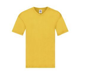 Fruit of the Loom SC224 - Camiseta masculina com decote em V 100% algodão
