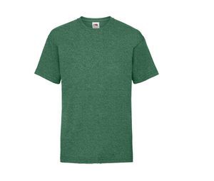 Fruit of the Loom SC231 - T-Shirt De Criança Value Weight (61-033-0) Retro Heather Green