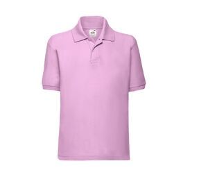 Fruit of the Loom SC3417 - Camisa polo de mangas compridas infantis Light Pink