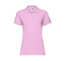 Fruit of the Loom SC386 - Camisa polo feminina de algodão Light Pink