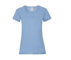 Fruit of the Loom SC600 - T-Shirt Lady-Fit Valueweight Azul céu