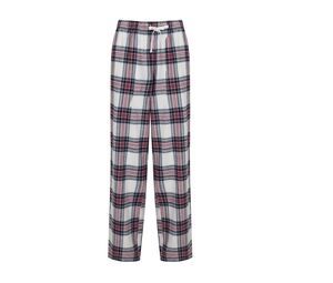 SF Women SK083 - Calça de pijama para mulher White / Pink Check