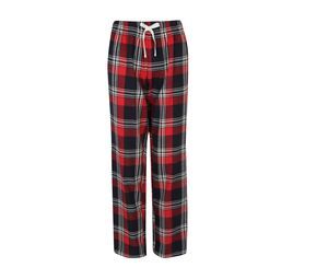 SF Women SK083 - Calça de pijama para mulher Red / Navy Check