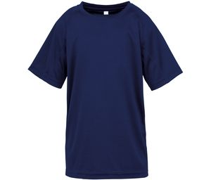 Spiro SP287J - T-shirt respirável AIRCOOL para crianças Azul marinho