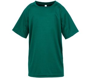Spiro SP287J - T-shirt respirável AIRCOOL para crianças Verde garrafa