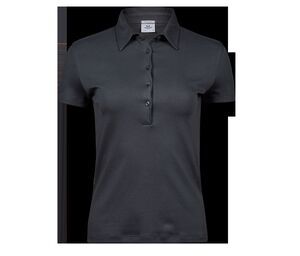 Tee Jays TJ1441 - Polo de algodão pima para mulher Cinzento escuro