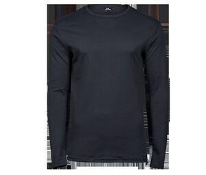 Tee Jays TJ530 - Tshirt de manga comprida Interlock para homem Cinzento escuro