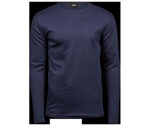 Tee Jays TJ530 - Tshirt de manga comprida Interlock para homem Azul marinho