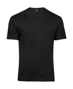 Tee Jays TJ8006 - Tshirt com Gola em V Fashion Sof para homem Black