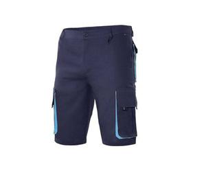 VELILLA V3007 - BERMUDAS MULTIPOCHES BICOLORE Navy / Sky Blue