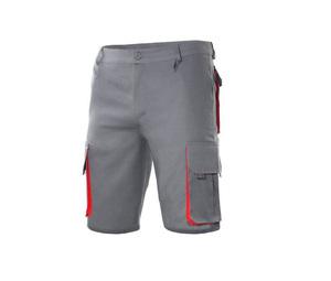 VELILLA V3007 - BERMUDAS MULTIPOCHES BICOLORE Cinza / Vermelho