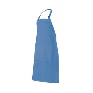 VELILLA V4203 - Avental Bib com bolso Azul céu