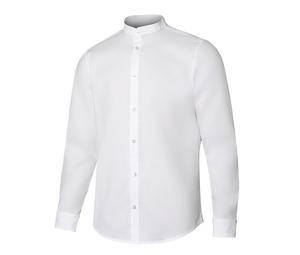 VELILLA V5013S - Camisa gola mandarim profissional White