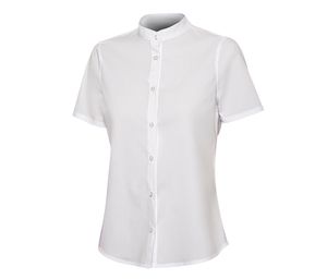 VELILLA V5014S - Camisa gola mandarim manga curta White