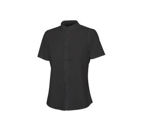 VELILLA V5014S - Camisa gola mandarim manga curta Black