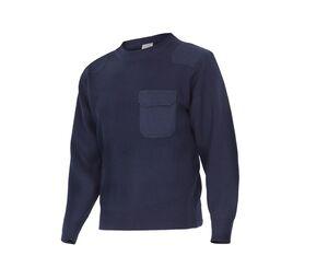 VELILLA VL100 - Camisa grossa com gola média Azul marinho