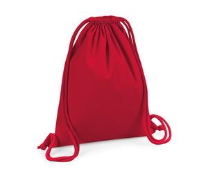 Westford mill WM260 - Bolsa de ginástica premium de algodão orgânico Classic Red