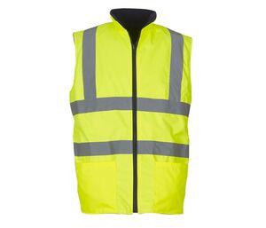 Yoko YK008F - Aquecedor de corpo reversível de alta visibilidade Hi Vis Yellow