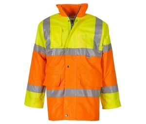 Yoko YK303 - Parka de contraste de alta visibilidade Hi Vis Yellow / Hi Vis Orange