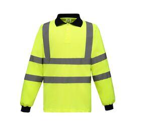 Yoko YK310 - Polo mangas compridas de alta visibilidade Hi Vis Yellow