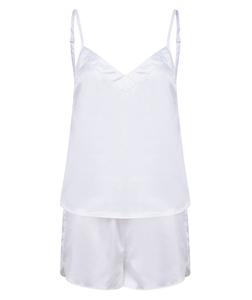 Towel City TC057 - Pijama - conjunto top e calção White