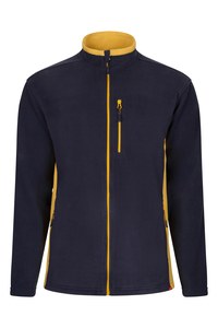 Velilla 201504 - CASACO POLAR BICOLOR NAVY BLUE/YELLOW