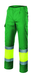 Velilla 156 - CALÇAS BICOLOR FORRADAS AV GRASS GREEN/HI-VIS YELLOW