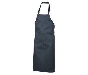 NEWGEN TB201 - Cotton bib apron with pocket Cinzento escuro