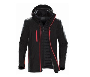 STORMTECH SHXB4 - Men's 3-in-1 jacket Black / Bright Red