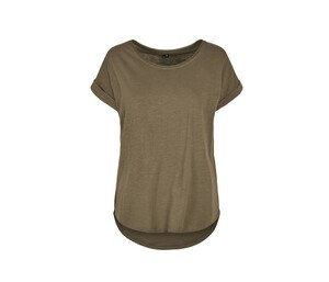 Build Your Brand BY036 - Camiseta corpo extendido Olive