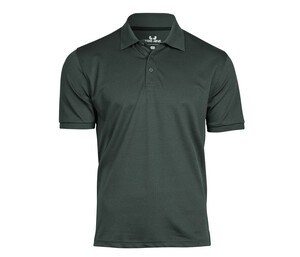 TEE JAYS TJ7000 - Recycled polyester/elastane polo shirt Verde escuro